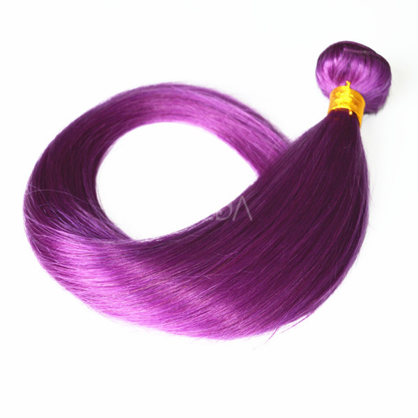 Crazy color double drawn hair wefts in Dubai   zj0034